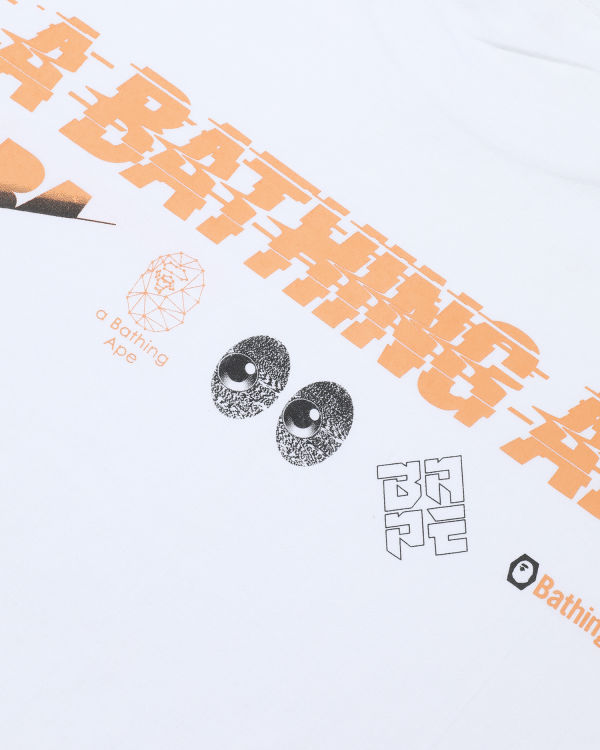 T Shirts Bape A Bathing Ape Blanche Homme | SSE-77184385