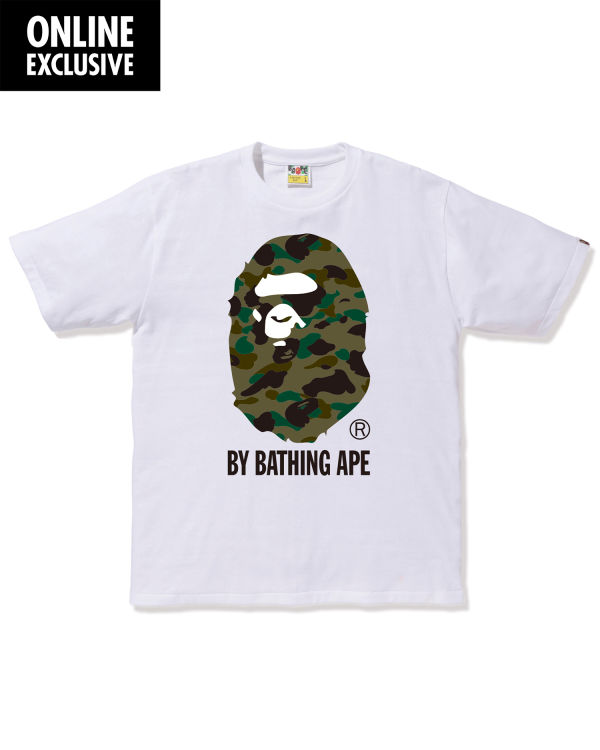 T Shirts Bape 1st Camo By Bathing Ape Blanche Homme | SNZ-04256014