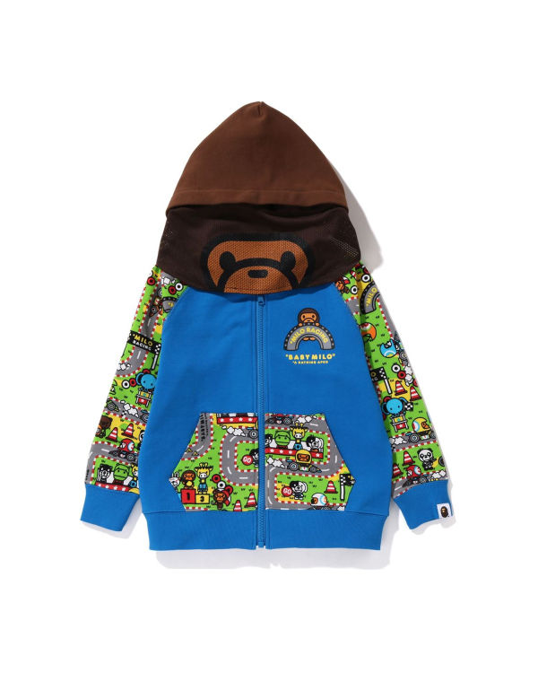 Sweat à Capuche Bape Milo Racing Milo Face Bleu Enfant | IJB-97070500