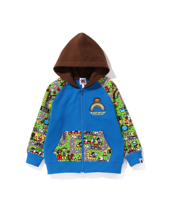 Sweat à Capuche Bape Milo Racing Milo Face Bleu Enfant | IJB-97070500