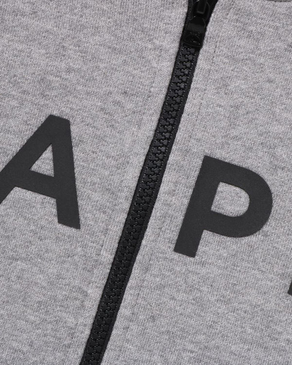 Sweat à Capuche Bape STA Quilting Zip Grise Enfant | BFN-15095236