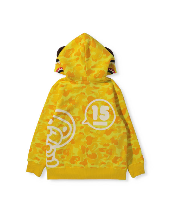 Sweat à Capuche Bape BK15th Anniversary ABC Camo Milo Zip Jaune Enfant | GQV-07332641