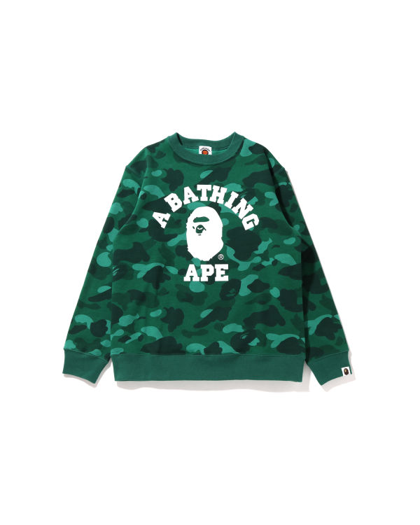 Sweats Bape Color Camo College Crewneck JR Turquoise Enfant | HYR-85785406