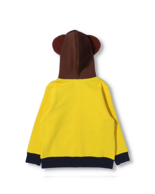 Sweat à Capuche Bape Milo Friends Zip Jaune Enfant | YPP-82136694