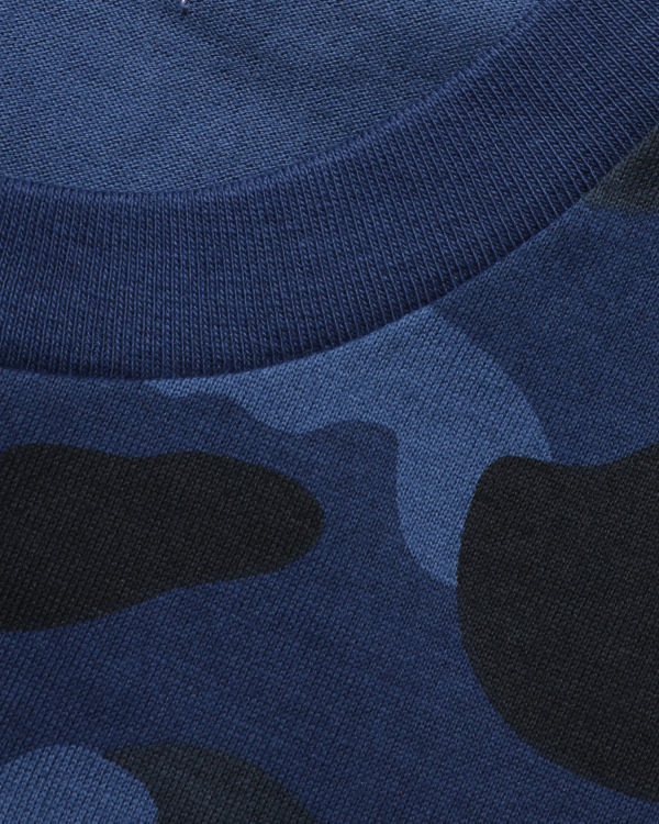 T Shirts Bape Color Camo Shark Bleu Marine Bleu Homme | GDC-13791205