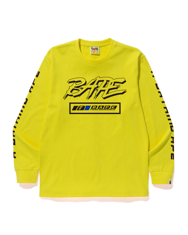 T Shirts Bape Motor Sport Jaune Homme | GKI-88139044