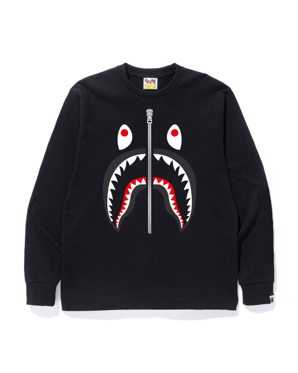 T Shirts Bape Shark Noir Homme | CXD-52254845