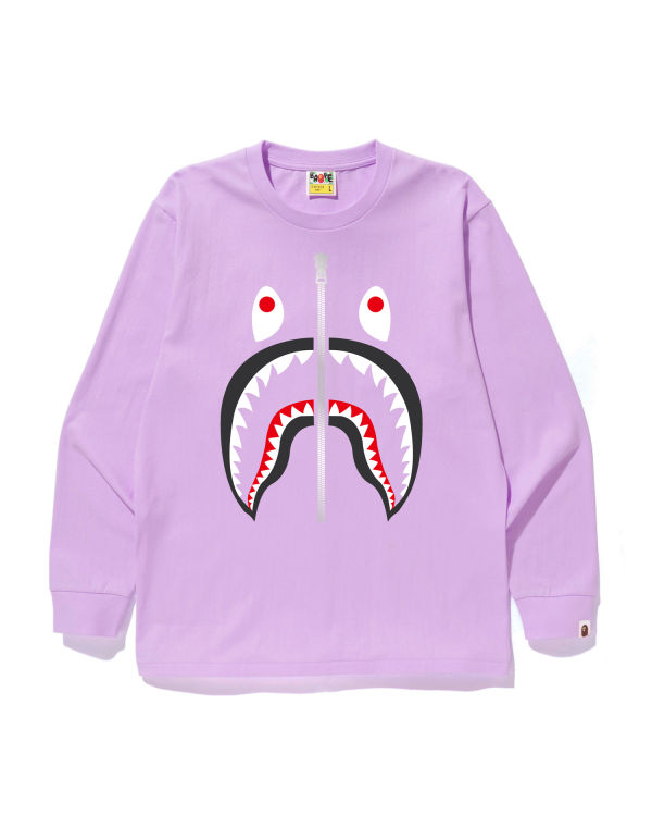 T Shirts Bape Shark Violette Homme | DGN-39402688