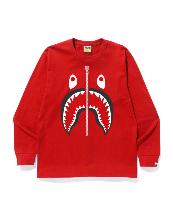 T Shirts Bape Shark Rouge Clair Homme | PGA-59965000