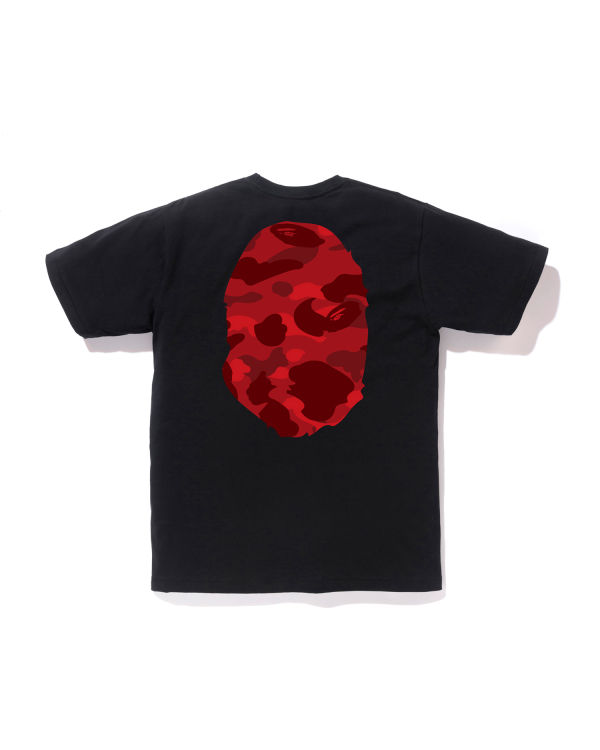 T Shirts Bape Color Camo Big Ape Head Rouge Clair Homme | HZG-17760532