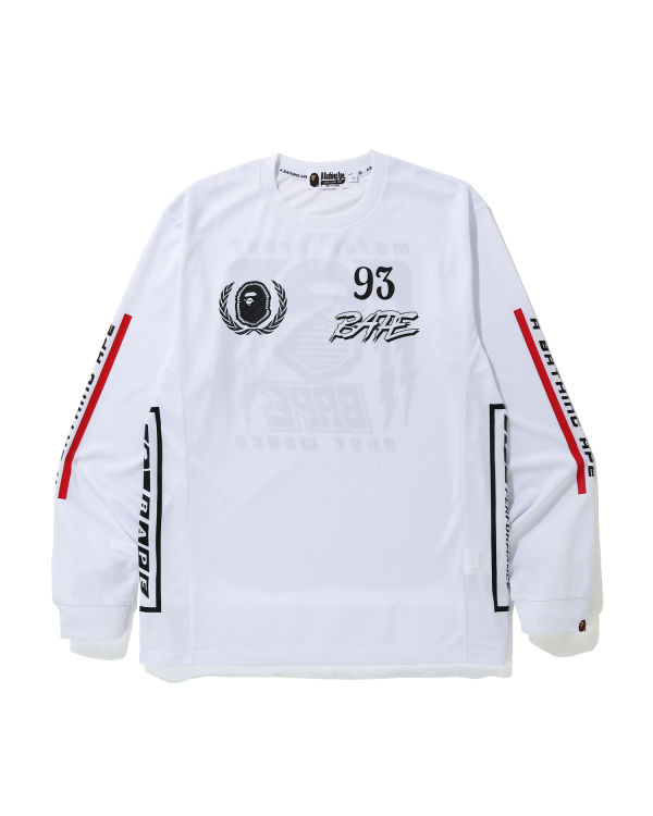 T Shirts Bape Motor Sport Blanche Homme | EXT-12906706