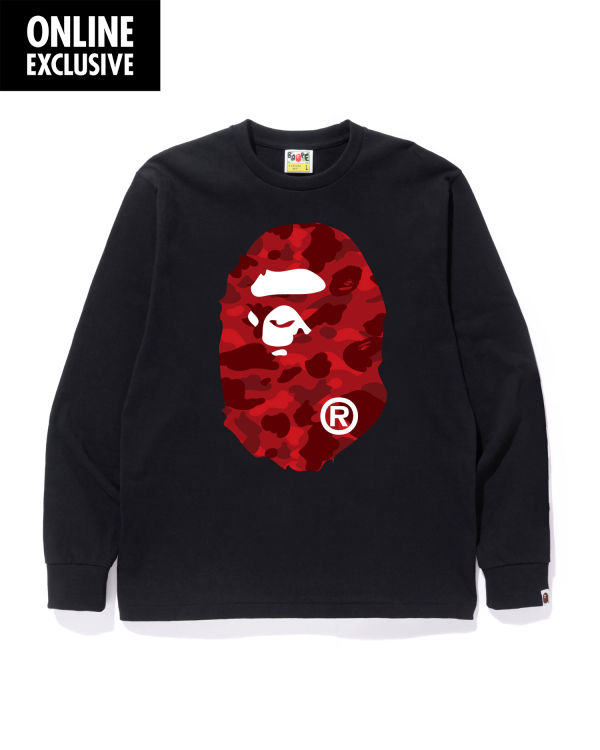 T Shirts Bape Color Camo Big Ape Head Noir Homme | XMU-20512838