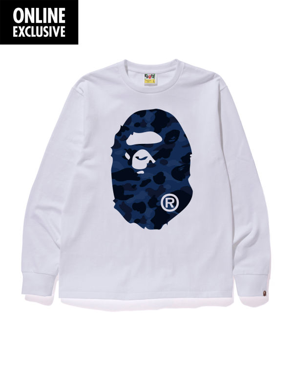 T Shirts Bape Color Camo Big Ape Head Blanche Homme | ITA-60967093