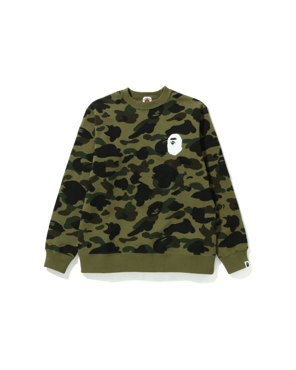 Sweats Bape 1st Camo Ape Head Crewneck Jr Vert Enfant | VSV-49502865