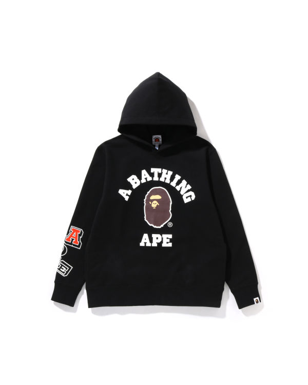 Sweat à Capuche Bape Multi Fonts Pullover JR Noir Enfant | CJI-85463768