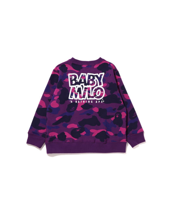 Sweats Bape Color Camo Milo Camp Crewneck Violette Enfant | GYH-20001811