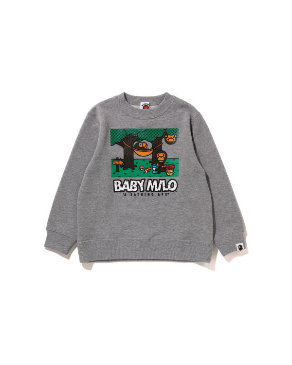 Sweats Bape Milo Camo Hammock Crewneck Grise Enfant | BLQ-76111791