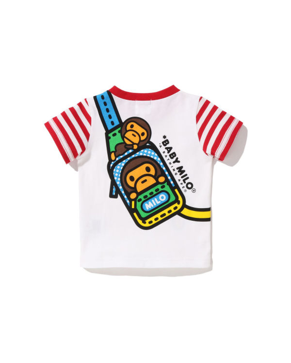 T Shirts Bape Milo One Shoulder Print Rouge Clair Enfant | XXC-32720544