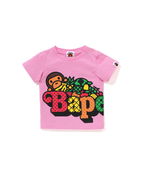 T Shirts Bape Milo Fruit Rose Enfant | IOJ-74708128