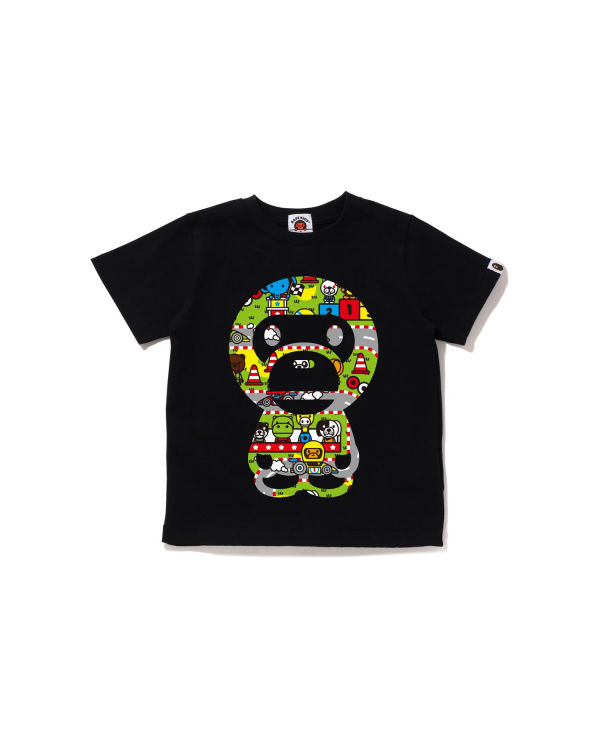 T Shirts Bape Milo Racing Big Milo Noir Enfant | GCS-19744160