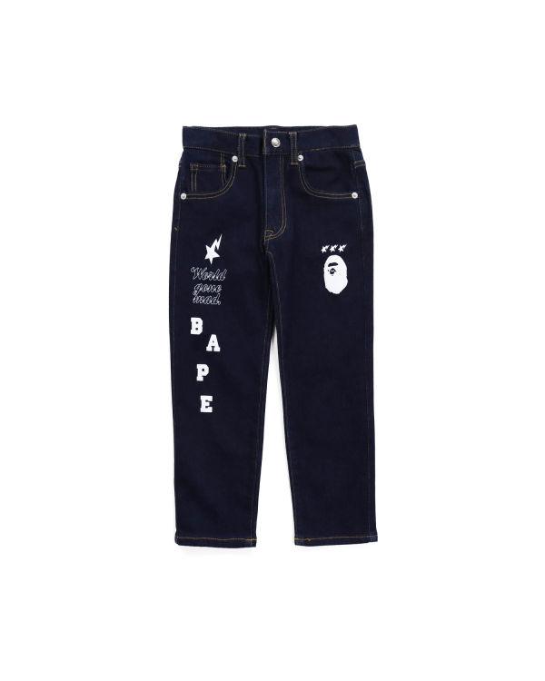 Jean Bape Multi Print Bleu Enfant | UPB-52863349