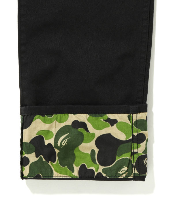 Pantalon Bape ABC Camo Cuffed Noir Enfant | URV-40334940