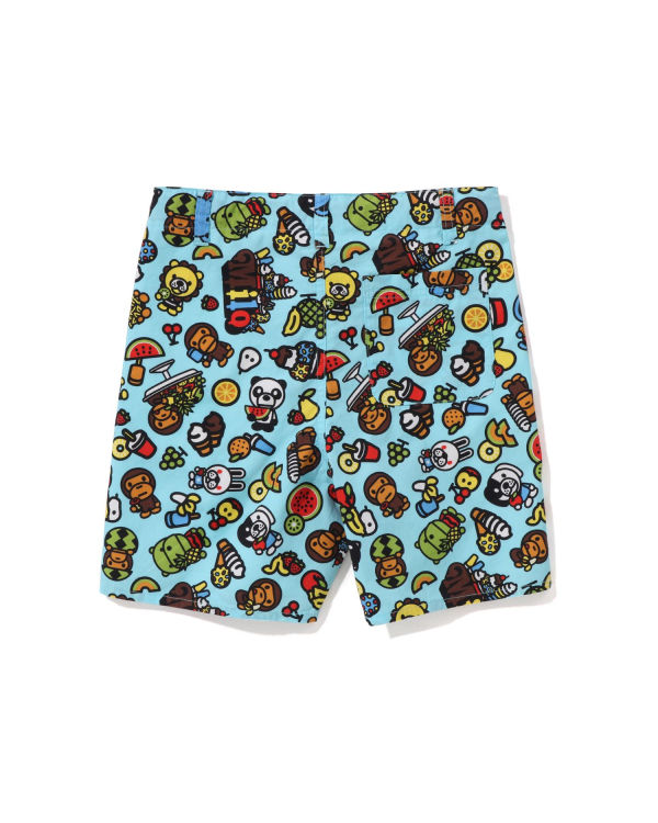 Shorts Bape Milo Mixed Fruit Bleu Clair Enfant | WVL-95867010