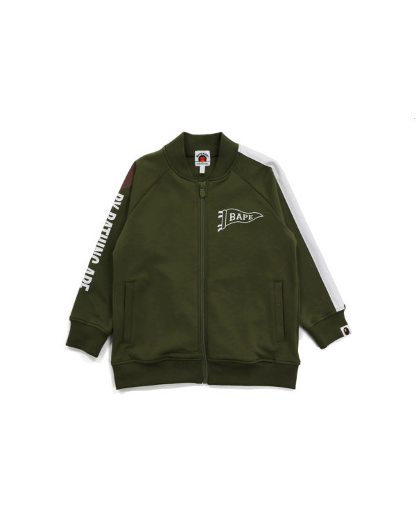 Vestes Bape Jersey Vert Enfant | IKR-97627534