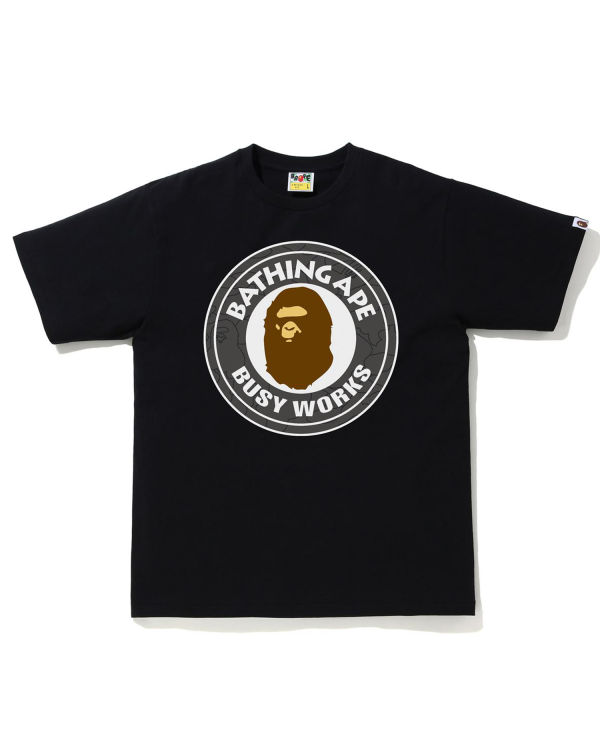 T Shirts Bape Line 1st Camo Busy Works Noir Homme | BWP-78850037