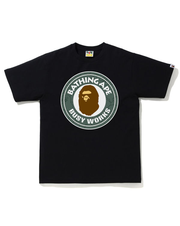 T Shirts Bape Line 1st Camo Busy Works Noir Homme | KJX-41779682