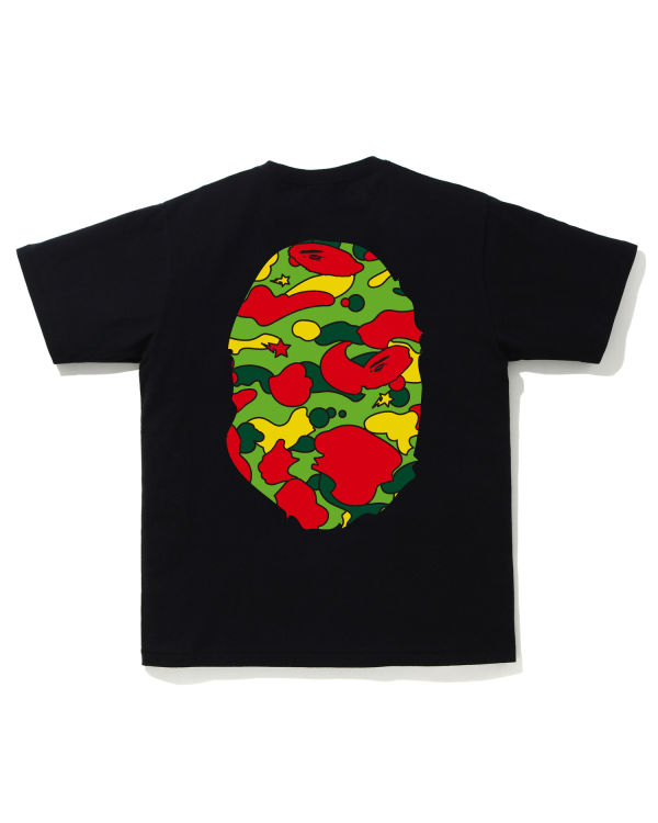 T Shirts Bape STA Camo Big Ape Head Noir Homme | EBY-90611712