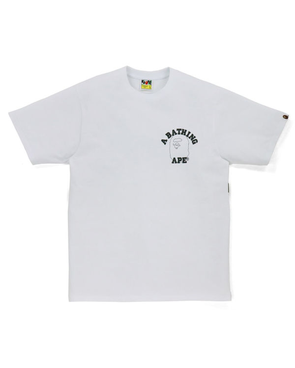 T Shirts Bape Line 1st Camo Face Blanche Homme | BCL-71038083