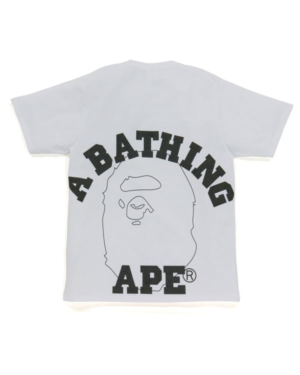 T Shirts Bape Line 1st Camo Face Blanche Homme | IUL-41138132