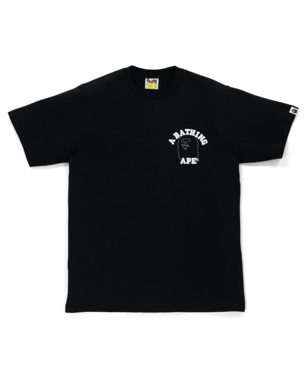 T Shirts Bape Line 1st Camo Face Noir Homme | IET-75446312