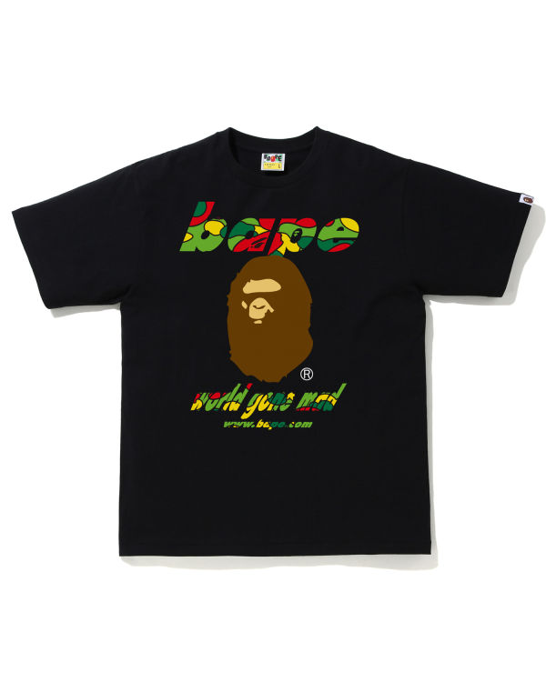 T Shirts Bape STA Camo WGM Ape Head Noir Homme | HSP-64585602