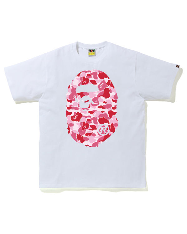 T Shirts Bape ABC Camo Big Ape Head Rose Homme | VLY-80102241