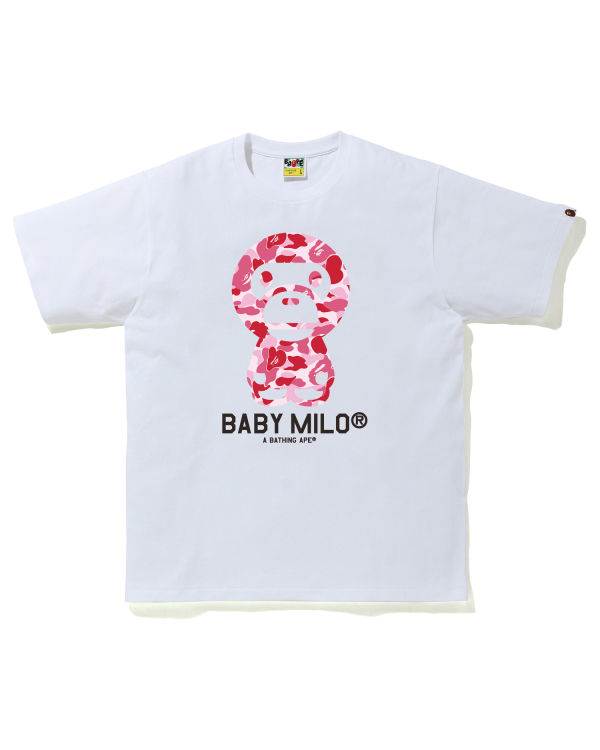 T Shirts Bape ABC Camo Milo Rose Homme | EWH-46034035