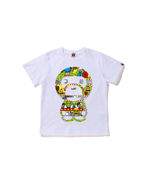 T Shirts Bape Milo Racing Big Milo Blanche Enfant | SZP-43258631