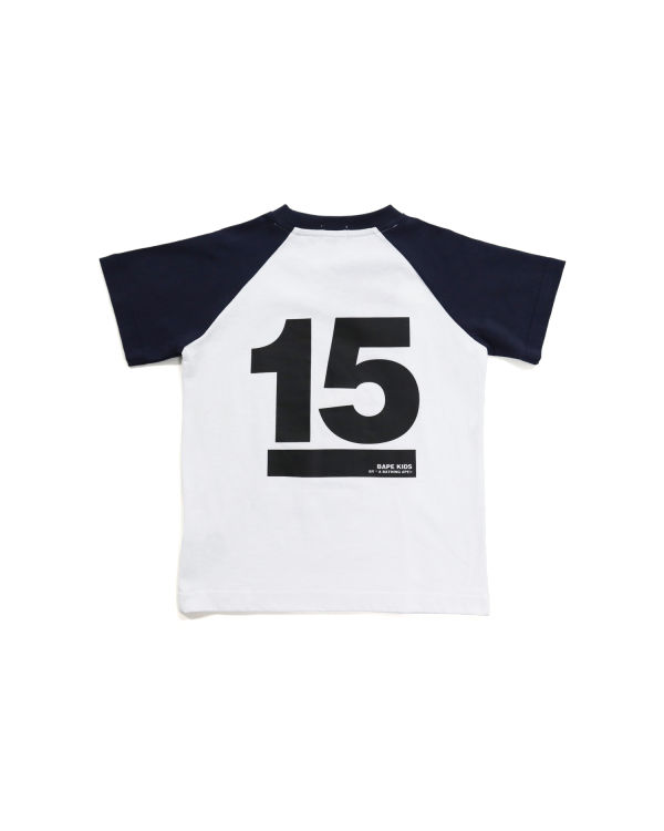 T Shirts Bape BK15th Anniversary Ape Head Blanche Enfant | PAU-87377941