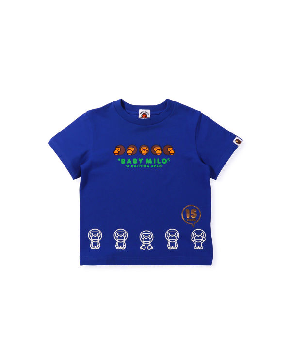 T Shirts Bape BK15th Anniversary Milo Bleu Enfant | FJX-72303168