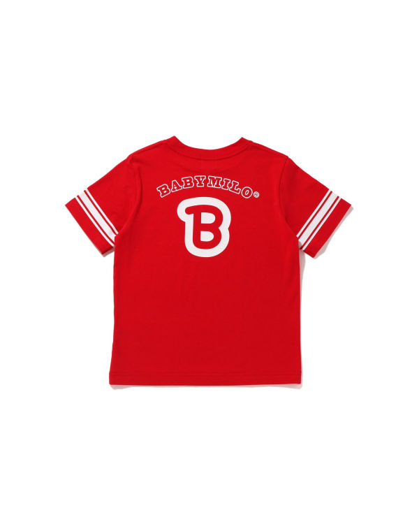 T Shirts Bape Football Milo Rouge Clair Enfant | HUN-90256609