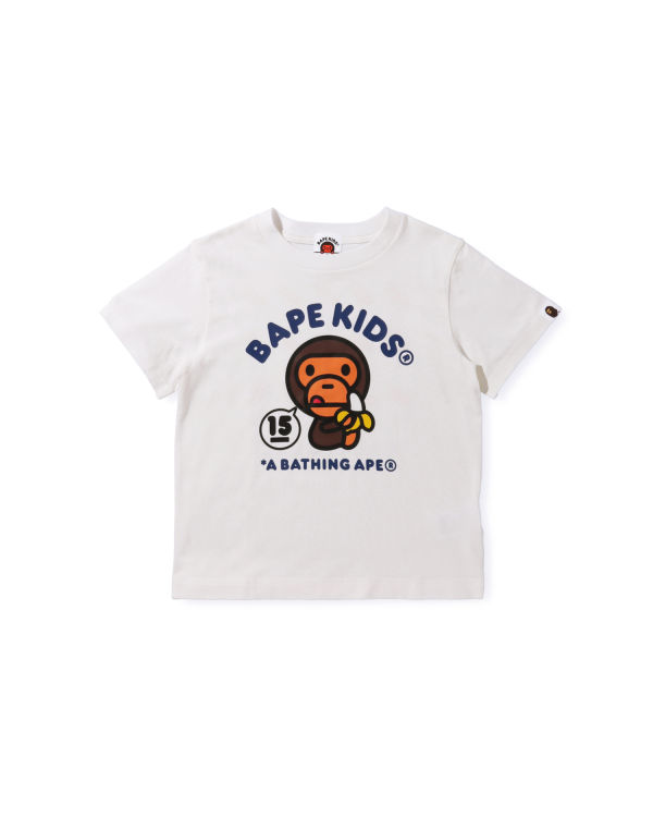 T Shirts Bape BK15TH Anniversay Milo Blanche Enfant | ZEA-02667608