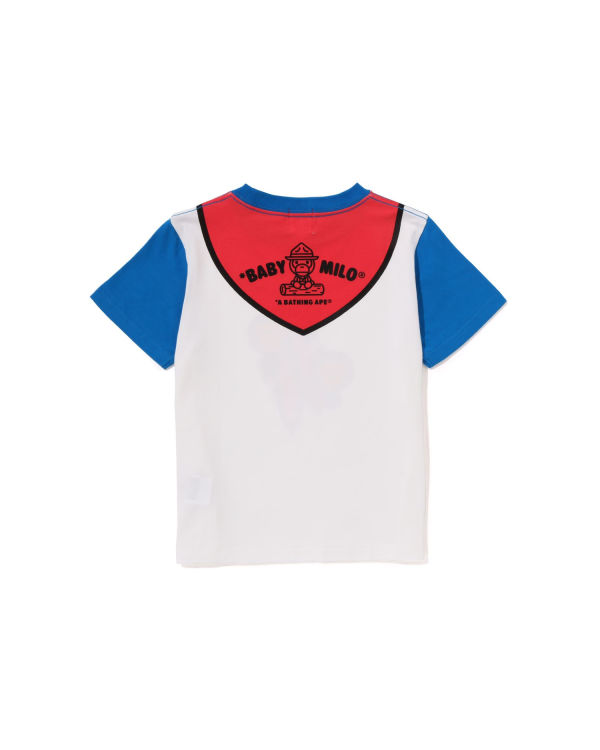 T Shirts Bape Milo Boy Scout Chief Print Bleu Enfant | BPD-40395917