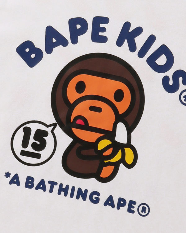 T Shirts Bape BK15TH Anniversay Milo Blanche Enfant | ZEA-02667608