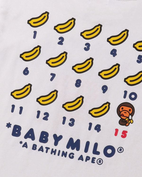 T Shirts Bape BK15TH Anniversay Milo Blanche Enfant | ZEA-02667608