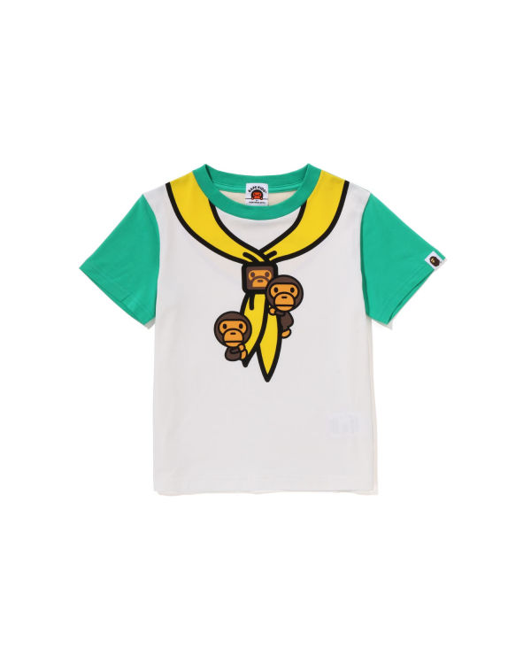 T Shirts Bape Milo Boy Scout Chief Print Paon Vert Enfant | JXR-24496571