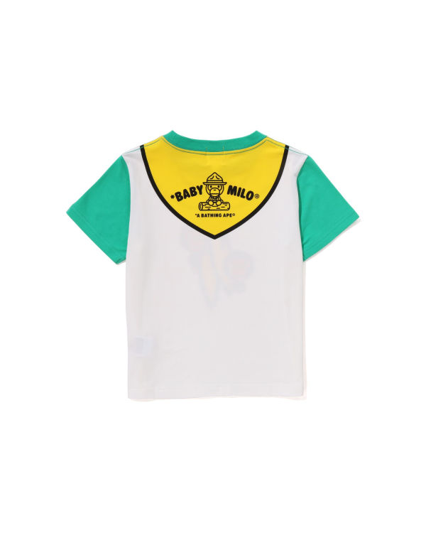 T Shirts Bape Milo Boy Scout Chief Print Paon Vert Enfant | JXR-24496571