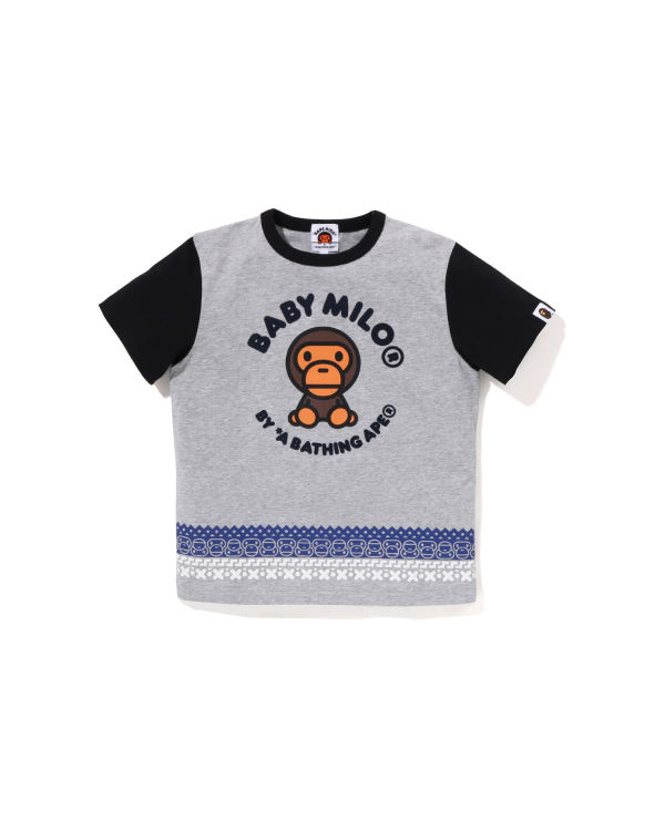 T Shirts Bape Milo Nordic Print Grise Enfant | YEO-97596379