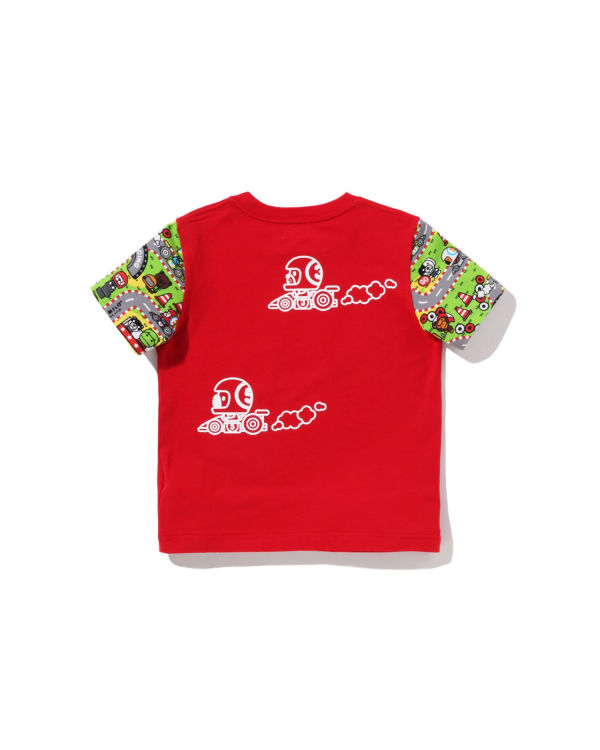 T Shirts Bape Milo Racing Friends Rouge Clair Enfant | PBX-63449600