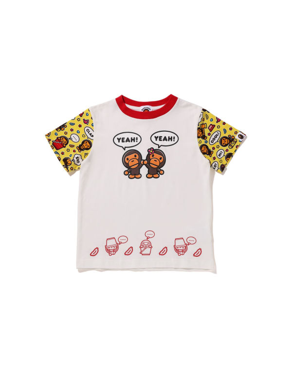 T Shirts Bape Milo Speech Balloon Milo Lisa Blanche Enfant | VDU-11018603